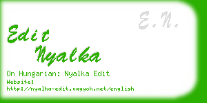 edit nyalka business card